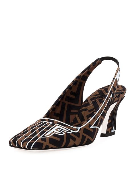 fendi sling back shoes|fendi shoes pumps.